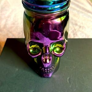 Metallic Skull Jar {NWT}